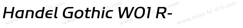 Handel Gothic W01 R字体转换